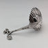 Circa 1890 Swiss antique sterling silver tea caddy spoon with shell and angel decoration